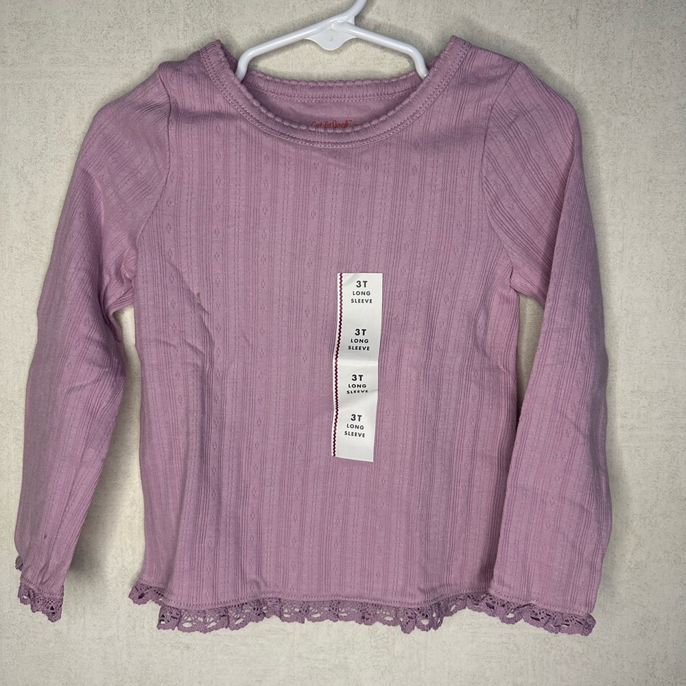 Cat & Jack Purple Long Sleeve Kids Top